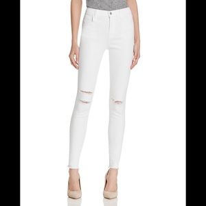 J Brand Maria White Skinny Jeans size 24